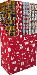 Inpakpapier Sint 200x70cm assorti 1 Stuk