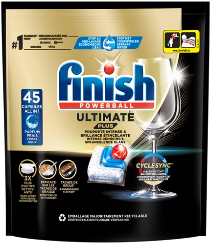 Vaatwastabletten Finish Ultimate Plus 45st 45 Stuk