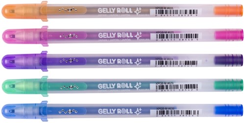 Gelschrijver Sakura Gelly Roll Silver Shadow 5 Stuk