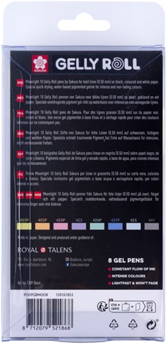 Gelschrijver Sakura Gelly Roll Moonlight 10 pastel 8 Stuk-3