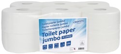 Toiletpapier Cleaninq mini jumbo 2 laags 150m wit 12 Rol
