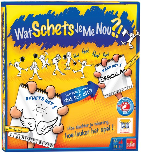 Spel Wat schets je me nou?! 6 spelers 1 Stuk