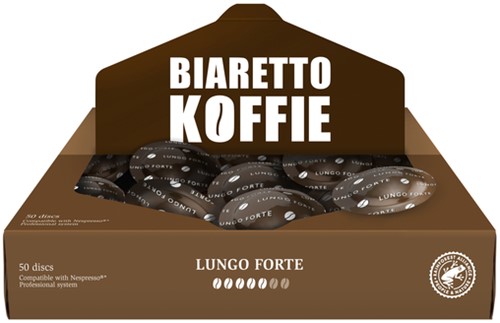 Koffie Biaretto Lungo Forte discs 50 kop
