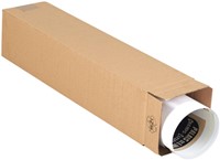 Vierkante koker formaat 610x120x120mm bruin 1 Stuk