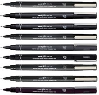 Fineliner Uni-ball Pin 0.9mm zwart-1