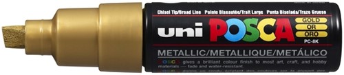 Paintmarker Uni POSCA PC8K B schuin goud 1 Stuk
