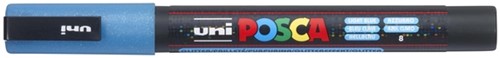Paintmarker Uni POSCA PC3M F glitter lichtblauw 1 Stuk