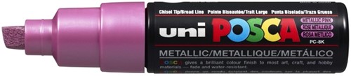 Paintmarker Uni POSCA PC8K B schuin metallic roze 1 Stuk