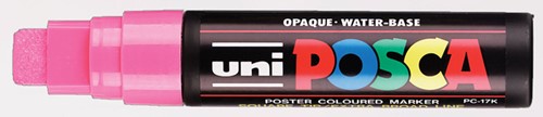 Paintmarker Uni POSCA PC17K extra breed rechthoek roze