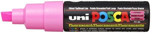 Paintmarker Uni POSCA PC8K B schuin fluor roze 1 Stuk
