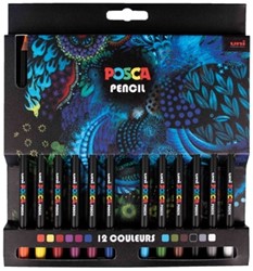 Kleurpotlood Posca 12st assorti 12 Stuk