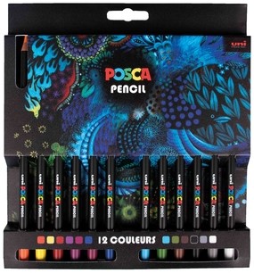 Kleurpotlood Posca 12st assorti 12 Stuk