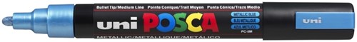 Paintmarker Uni POSCA PC5M M metallic blauw 1 Stuk