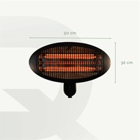 Terrasverwarmer BRASQ hangend elektrisch 1 Stuk-2