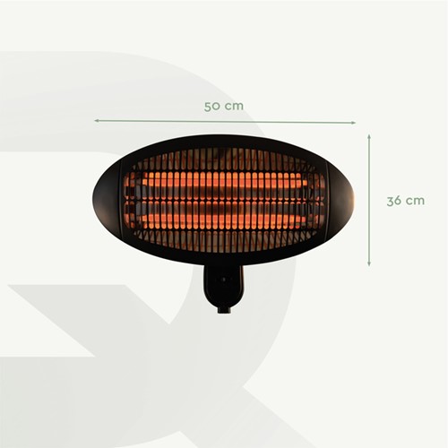 Terrasverwarmer BRASQ hangend elektrisch 1 Stuk-2
