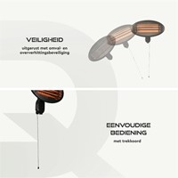 Terrasverwarmer BRASQ hangend elektrisch 1 Stuk-1