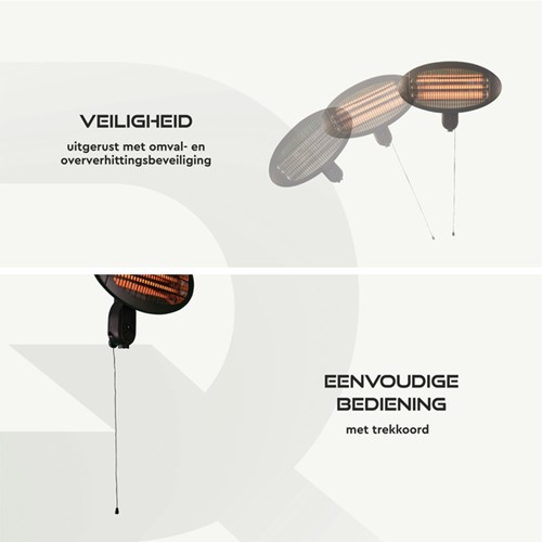Terrasverwarmer BRASQ hangend elektrisch 1 Stuk-1