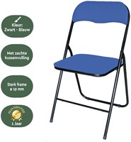Klapstoel BRASQ FC100 blauw-zwart             1 Stuk-3
