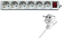 Stekkerdoos BRASQ  6 voudig 1.4 meter wit-1