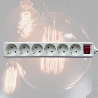 Stekkerdoos BRASQ  6 voudig 1.4 meter wit 1 Stuk-4