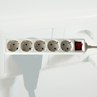 Stekkerdoos BRASQ  5 voudig 3 meter wit 1 Stuk-5