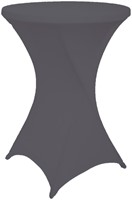 Tafelrok BRASQ voor statafel 80cm antraciet 1 Stuk
