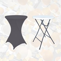 Tafelrok BRASQ voor statafel 80cm antraciet 1 Stuk-1