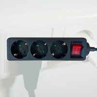 Stekkerdoos BRASQ  3 voudig 1.4 meter zwart 1 Stuk-3