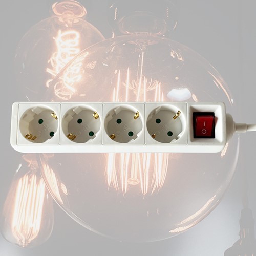 Stekkerdoos BRASQ  4 voudig 1.4 meter wit 1 Stuk-3