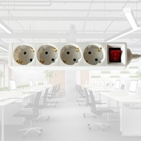 Stekkerdoos BRASQ  4 voudig 1.4 meter wit 1 Stuk-5