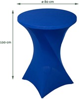 Tafelrok BRASQ voor statafel 80cm blauw 1 Stuk-2