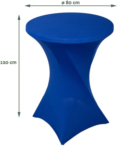 Tafelrok BRASQ voor statafel 80cm blauw 1 Stuk-2