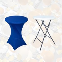 Tafelrok BRASQ voor statafel 80cm blauw 1 Stuk-1