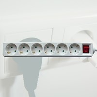 Stekkerdoos BRASQ  6 voudig 3 meter wit 1 Stuk-3