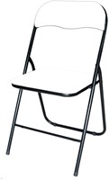 Klapstoel BRASQ FC100 Wit-zwart 1 Stuk