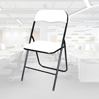 Klapstoel BRASQ FC100 Wit-zwart 1 Stuk-2