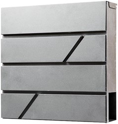 Brievenbus BRASQ PB200 Deluxe wand rvs 1 Stuk