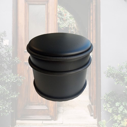 Deurstopper BRASQ  met rubberen ringen zwart 1 Stuk-3