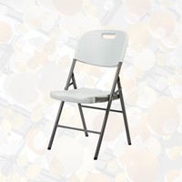 Klapstoel BRASQ FC200 wit-rvs 1 Stuk-4