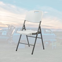 Klapstoel BRASQ FC200 wit-rvs 1 Stuk-3