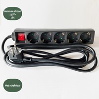 Stekkerdoos BRASQ  5 voudig 3 meter zwart 1 Stuk-2