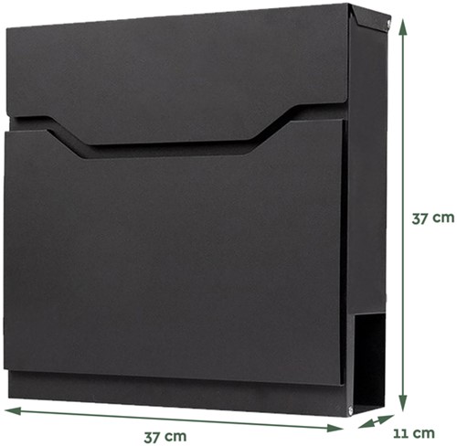 Brievenbus BRASQ PB300 Premium zwart 1 Stuk-2