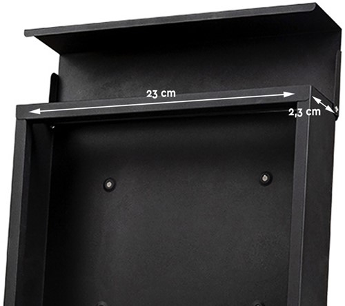 Brievenbus BRASQ PB300 Premium zwart 1 Stuk-3