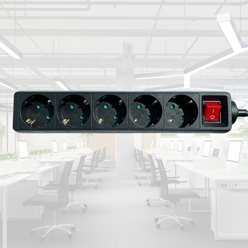 Stekkerdoos BRASQ  4 voudig 1.4 meter zwart 1 Stuk-5