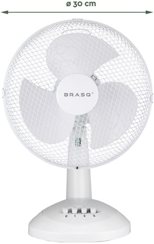 Tafelventilator BRASQ F400 Ø 30cm wit 1 Stuk-2