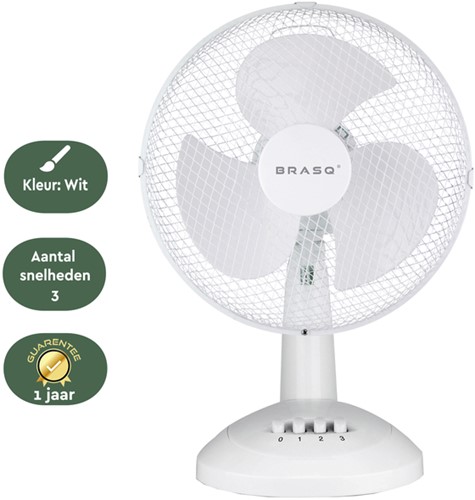 Tafelventilator BRASQ F400 Ø 30cm wit 1 Stuk-3