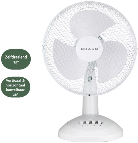 Tafelventilator BRASQ F400 Ø 30cm wit-3
