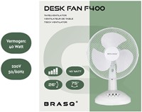 Tafelventilator BRASQ F400 Ø 30cm wit 1 Stuk-4