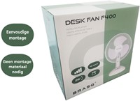 Tafelventilator BRASQ F400 Ø 30cm wit 1 Stuk-5