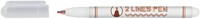 Fineliner Online 2-lijnen assorti doos à 6 stuks-2